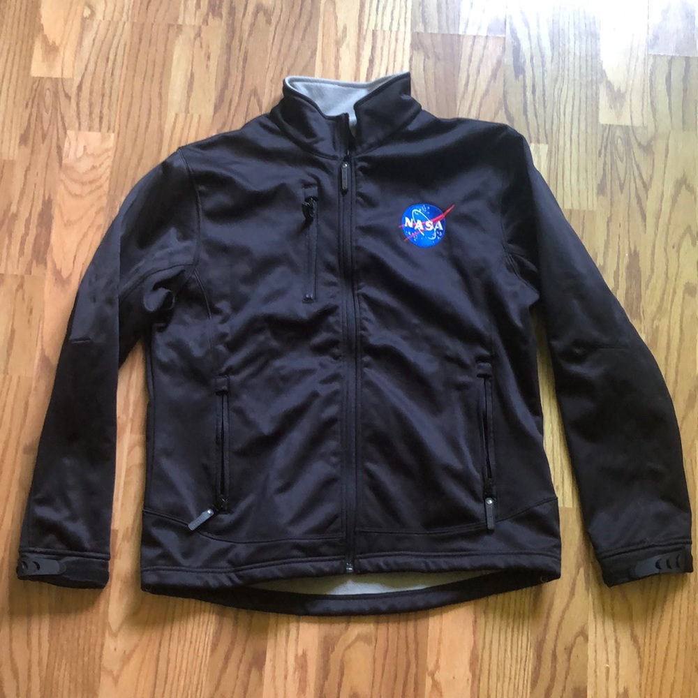 WeatherTex NASA zip up jacket wind breaker, black size medium